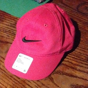 Nike Vibrant Pink Cap with Black Swoosh
